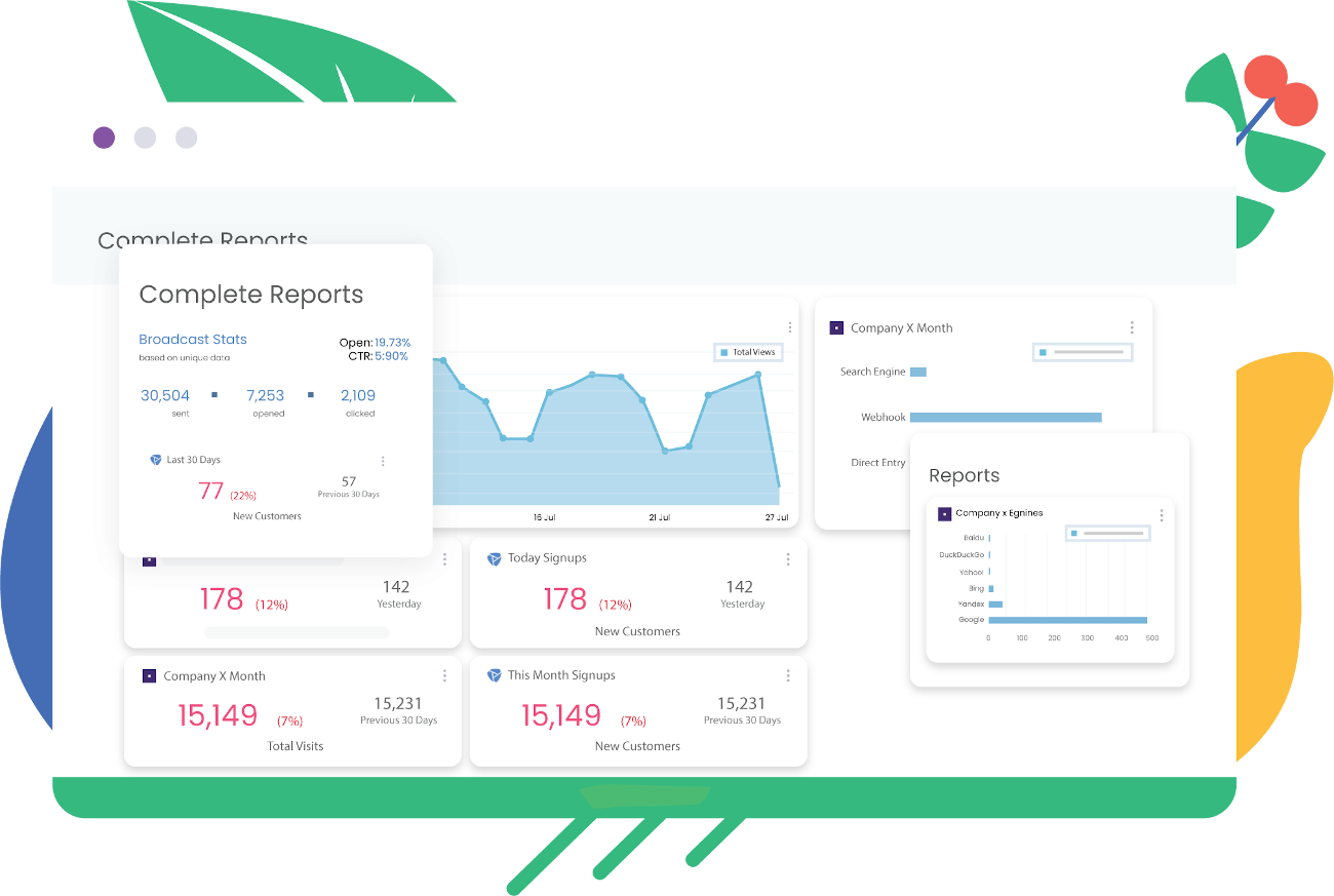 Keep track of your revenue with sales reports