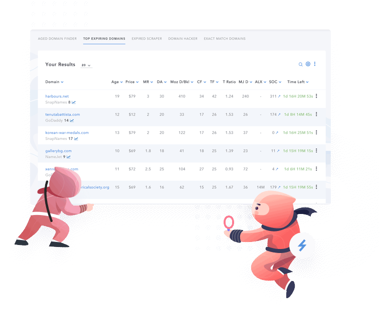 Top Expiring Domain Illustration